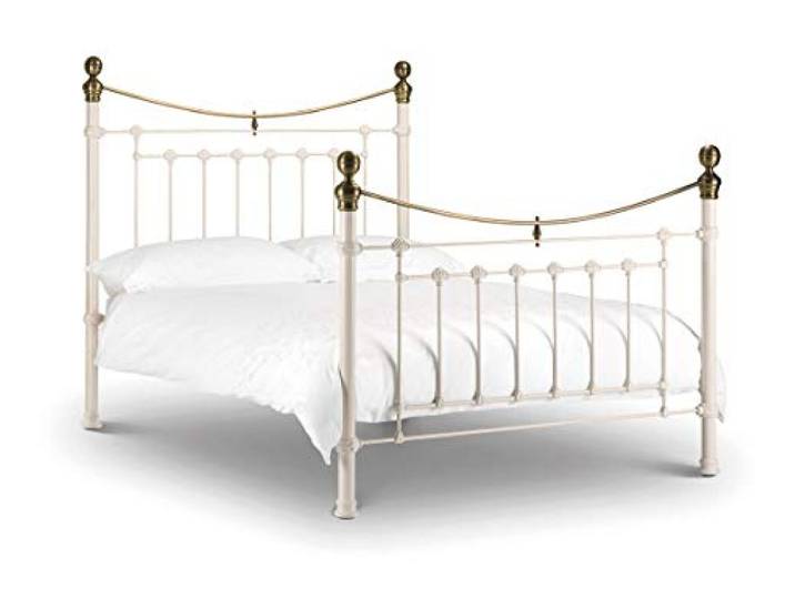 Julian Bowen Victoria Kingsize-Bett, 150 cm, Steinweiß