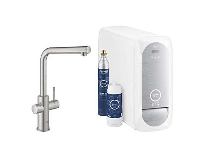 GROHE Blue Home Mitigeur évier avec système de filtration de l'eau bec L 31539DC0 (Import Allemagne)