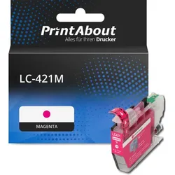 Druckerpatrone kompatibel mit Brother LC-421M - Magenta