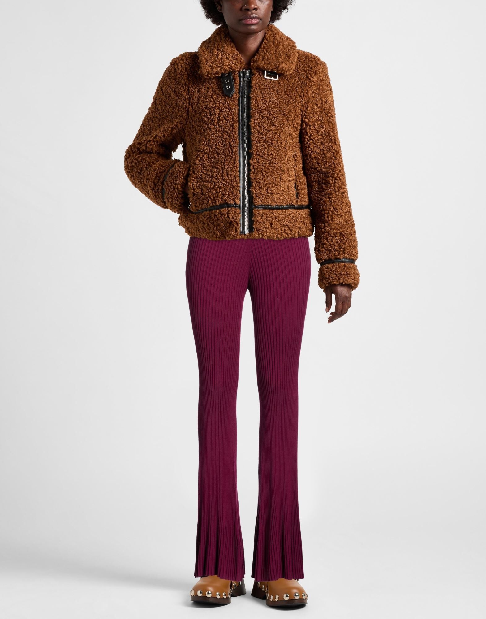 Malìparmi Pantalones Mujer Púrpura M Mujer