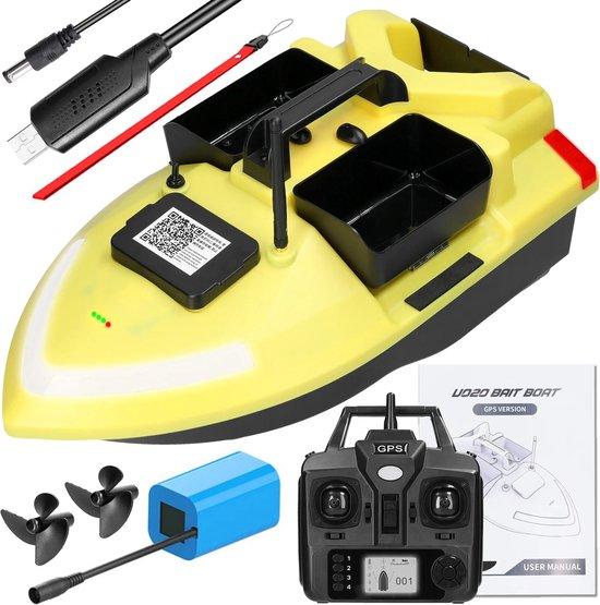 Karperfischerei-Boot mit GPS und 3 Futterbecken, Selbstfahr- und 2kg Fassungsvermögen
