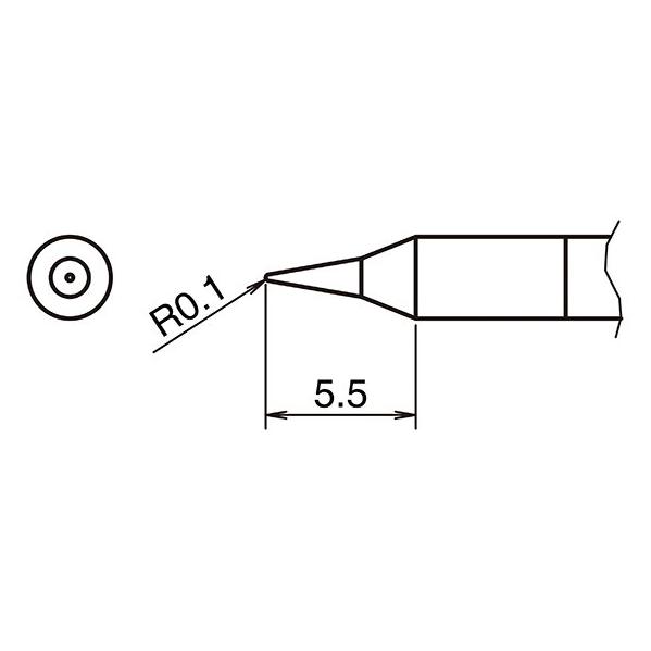 Hakko Aktiv-Lötspitze Format 0.1I (Lötspitze) (T50-I01)