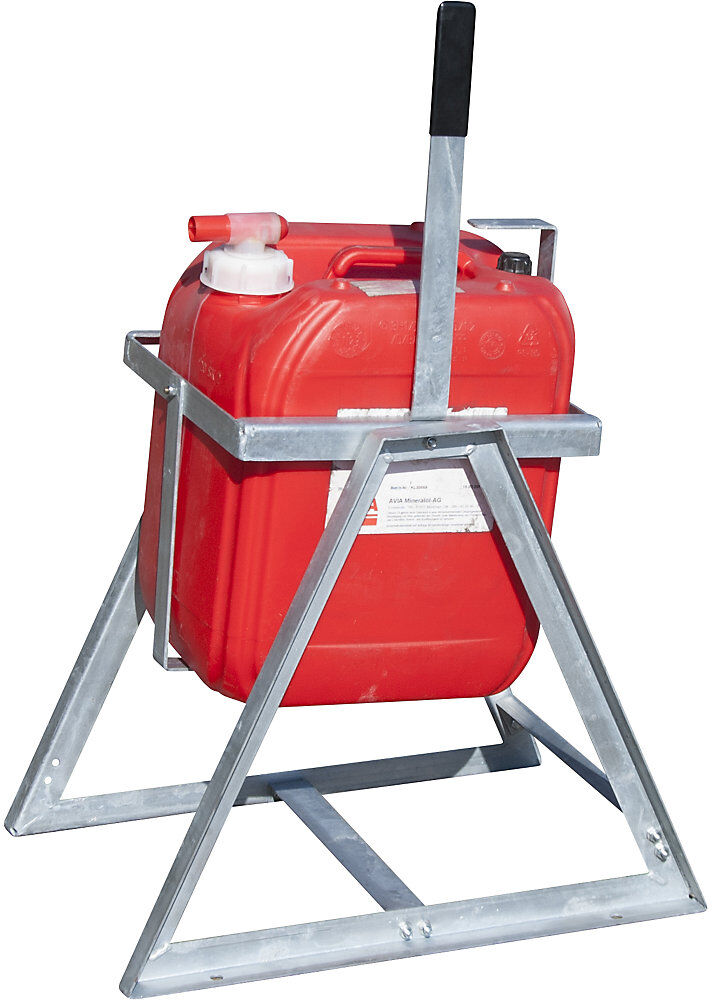 Kanister-Kipper, für 20- / 25-Liter-Behälter, feuerverzinkt eurokraft pro