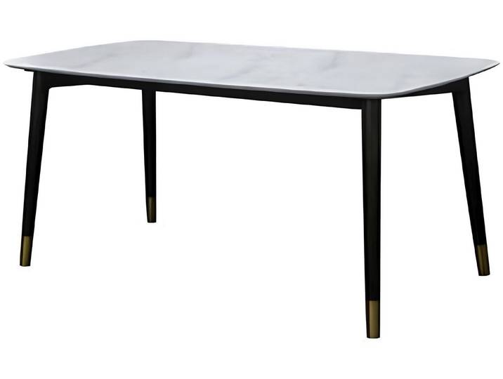 Xlmoebel Esstisch Marmor Esstisch in elegantem Design aus Holz und Marmor (Esstisch, 1-St., Esstisch), Hergestellt in Europa