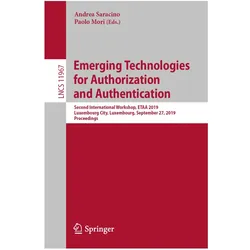 Emerging Technologies for Authorization and Authentication, Fachbücher