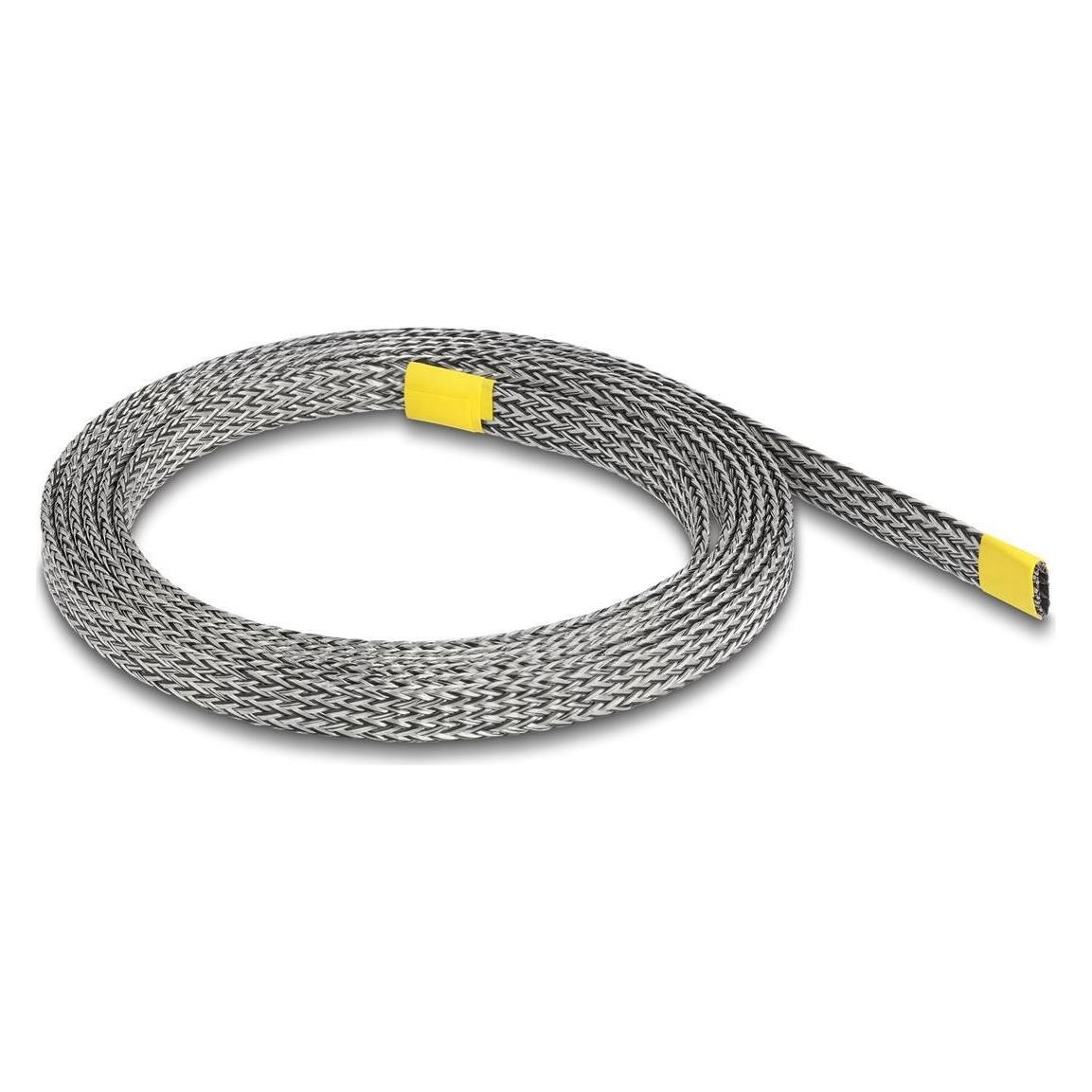 Delock Geflechtschlauch zur EMI Abschirmung dehnbar 2 m x 10 mm (Kabelschlauch, 200 cm) (20937)