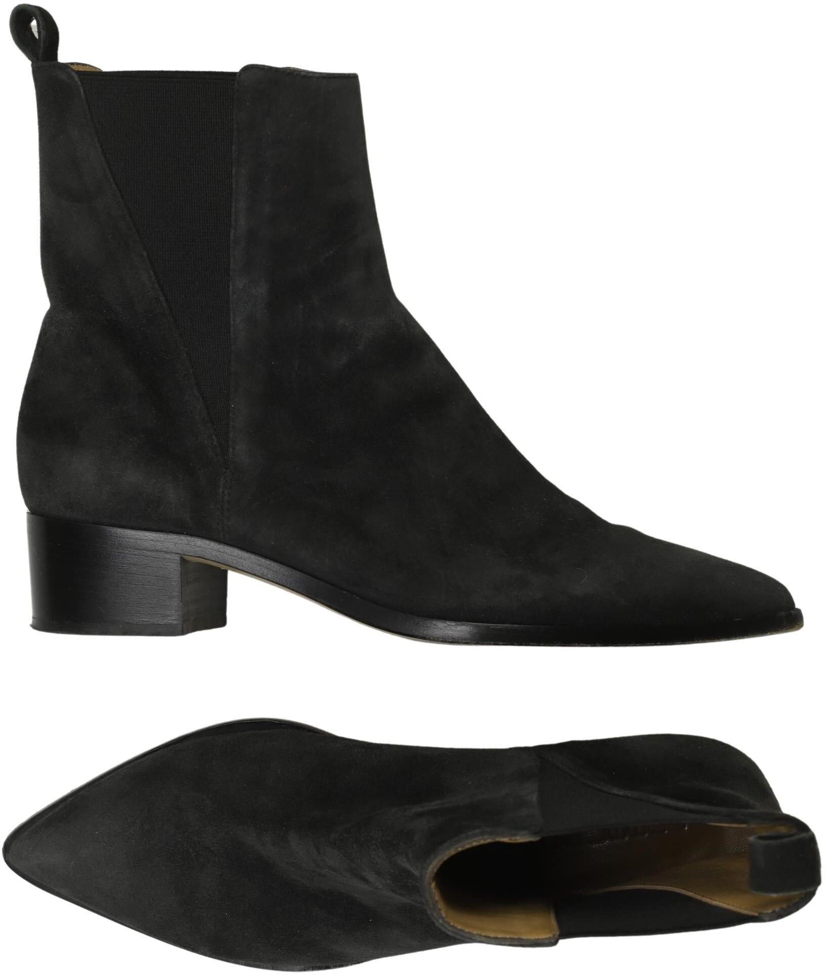 Pomme DOR Damen Stiefelette, Schwarz, Gr. EU 39, Leder - Second Hand