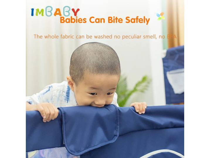IMBABY parc bébé grande aire de jeux pour bébé avec protections d'angle clôture d'activité pour bébé dessin animé bébés corrals parc pour enfant