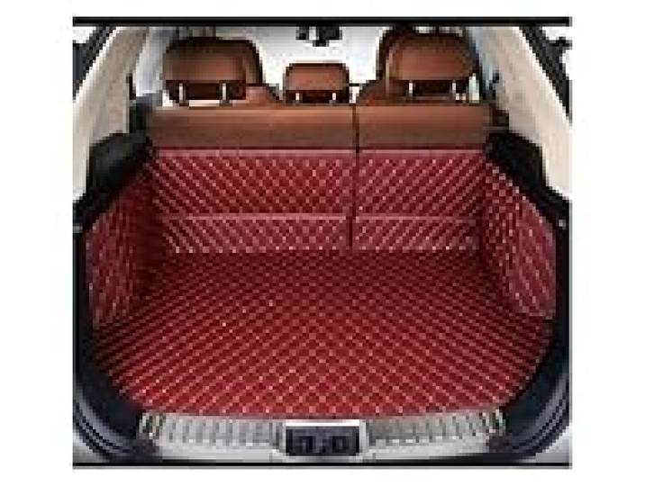 Tapis Protection Coffre pour VW pour Passat 2016-2018 2019-2022 Tapis Coffre Voiture À Couverture Complète Personnalisé Doublure Plateau À Bagages Étanche(VIN Rouge,16-18)