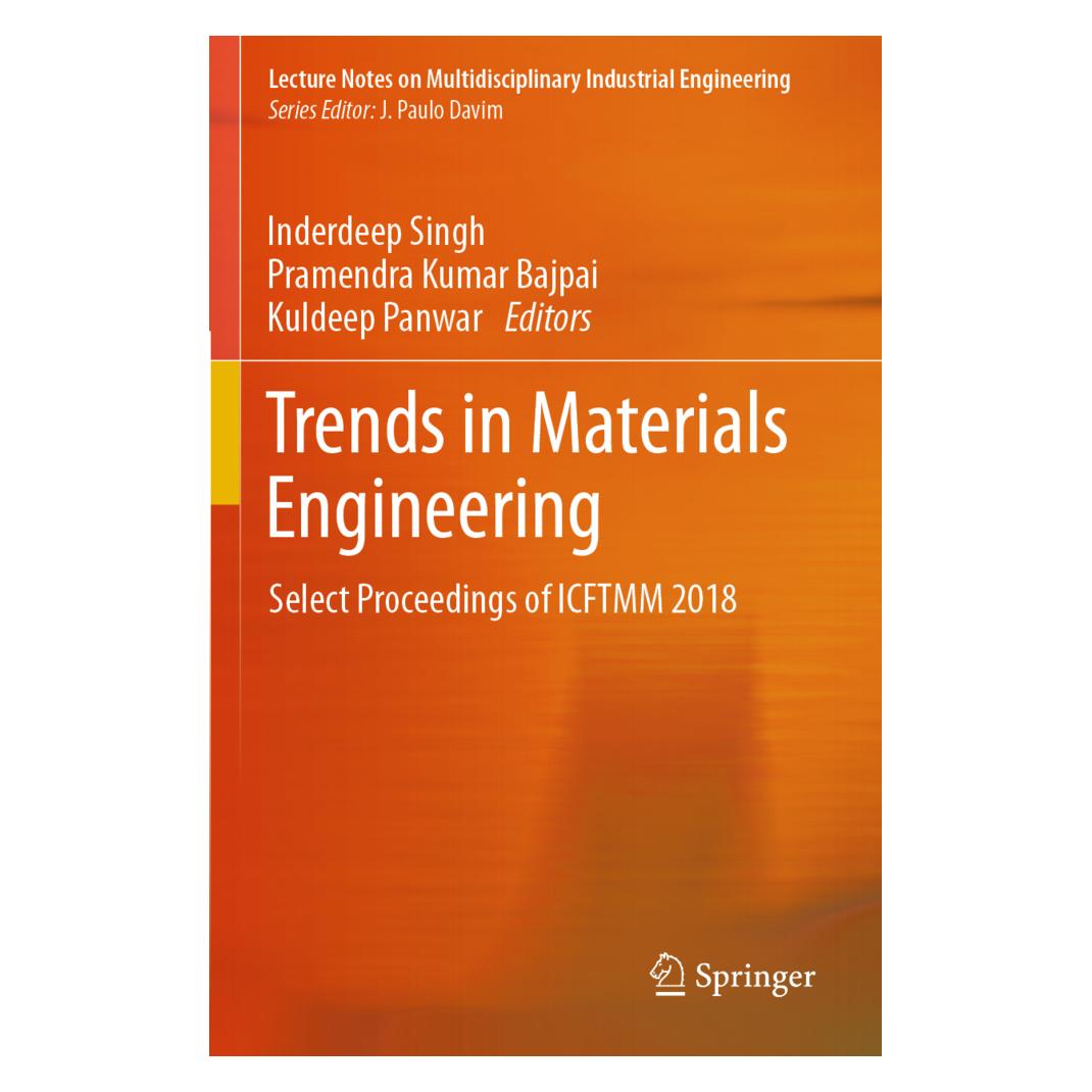 Springer Trends in Materials Engineering (Englisch, Softcover, Inderdeep Singh, Kuldeep Panwar, Pramendra Kumar Bajpai) (56823342)