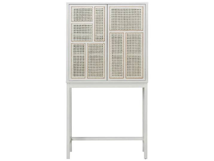 Design House Stockholm Cabinet vitré Air Blanc, rotin