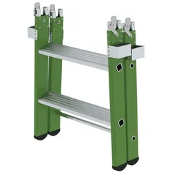 PROREGAL Einsteckteil für Plattformleiter steckbar | plus 2 Stufen | Aluminium