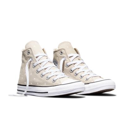 Sneaker CONVERSE "CHUCK TAYLOR ALL STAR EMBROIDERED", Damen, Gr. 36, papyrus, egret, schwarz, Textil, Schuhe Sneaker