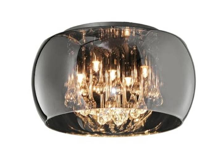 TRIO Plafonnier en Verre fumé Vapore