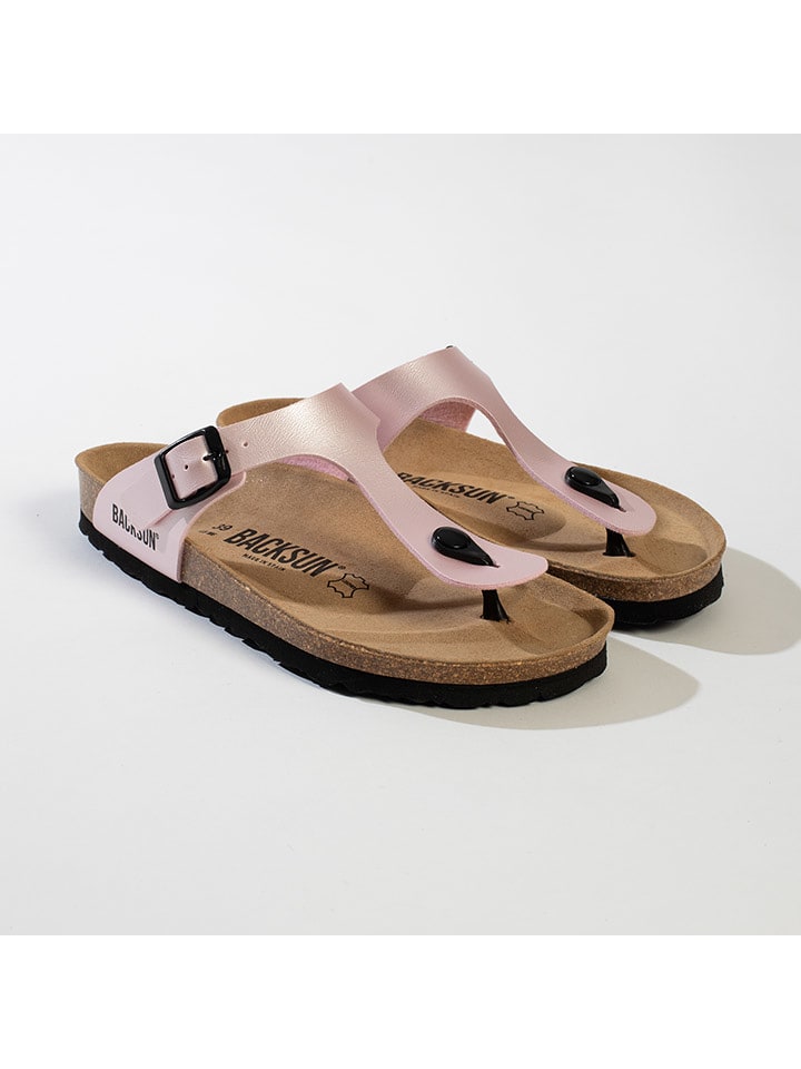 BACKSUN Zehentrenner "Singapore" in Rosa - 37