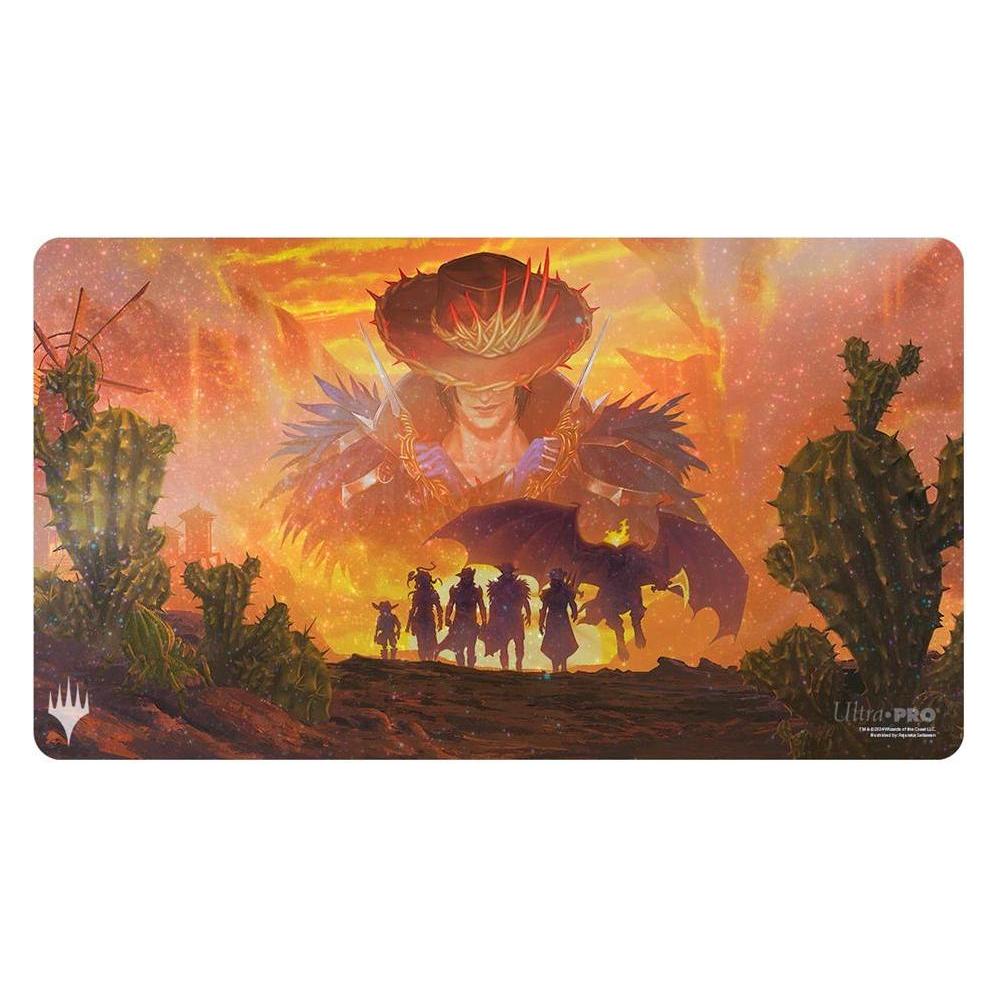 Ultimate Guard Holofoil Playmat - Outlaws of Thunder Junction - Gang Silhouette (074427383985)