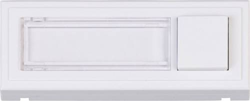 Heidemann 70519 Klingelplatte mit Namensschild 1fach Reinweiß 18V/2A