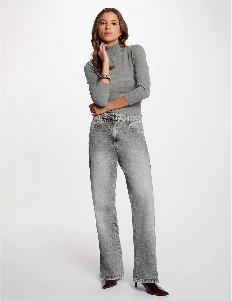 Morgan - Pullover, für Damen, Mediumgrau, Größe L