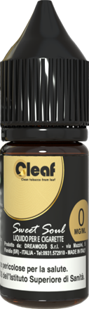 Dreamods Sweet Soul Cleaf Liquido Pronto 10ml Tabacco Virginia Dark Air Kentucky Vaniglia