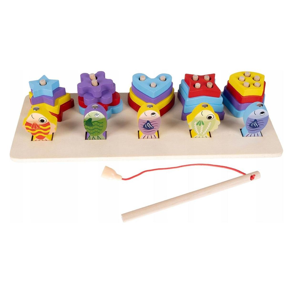 Kruzzel Holzpuzzle mit Fischspiel (5900779946712)