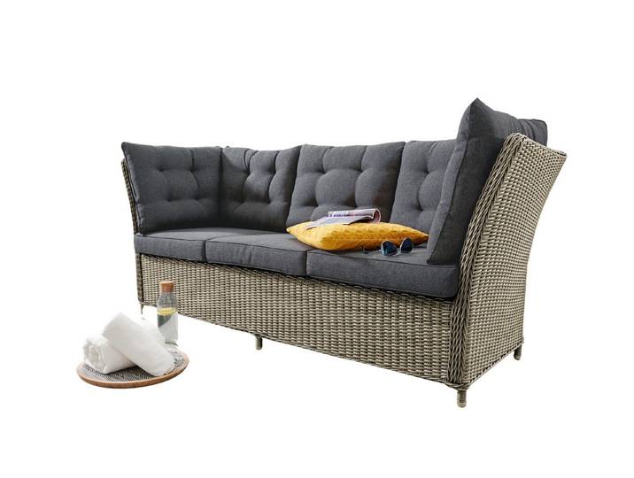 Destiny 3-Sitzer PALMA, Polyrattan, 3 Sitzplätze, versch. Farben, inkl. Auflagen