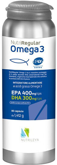 NUTRILEYA Srl NUTRIREGULAR OMEGA 3 80CPS