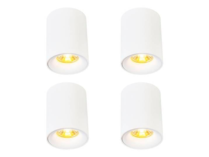 Lot de 4 spots modernes en saillie blancs GU10 50mm - Ronda