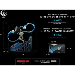 ONE PUNCH MAN - Human Monster Garou - Resin Ikigai Statue, 41cm