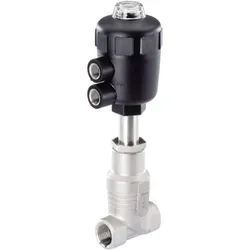 Bürkert 2/2-Wege-Geradsitzventil für Medien bis +180 °C, Edelstahlgehäuse, Elektronikzubehör + Gehäuse, Silber