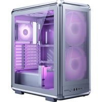 MasterFrame 500 Mesh ARGB , Tower-Gehäuse silber, Tempered Glass
