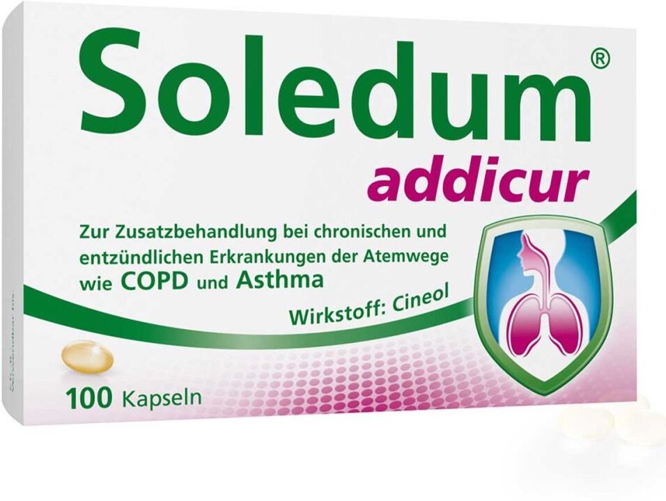 Soledum addicur 200 mg magensaftresistent Weichkapseln