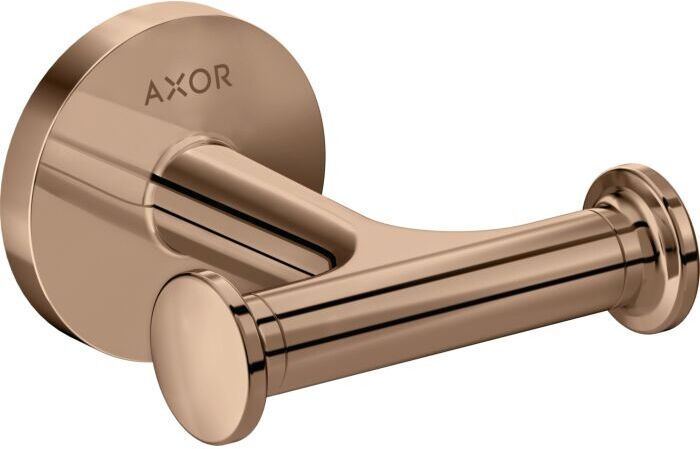 Hansgrohe Axor Handtuckhaken 42812300 doppelt, Wandmontage, polished red gold