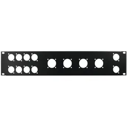 OMNITRONIC Frontplatte Z-19 8x D-Type/4xNL8/T 2HE