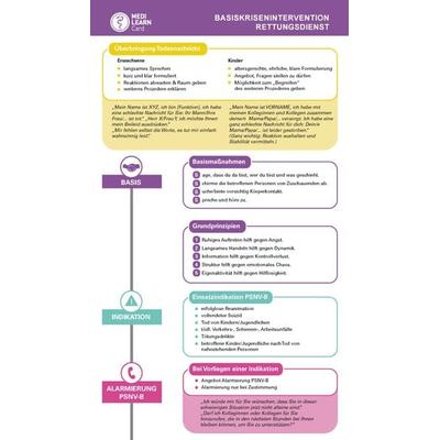 MEDI-LEARN Card: Basiskrisenintervention Rettungsdienst, Sonstige von Kristina Schmidt,Thomas Plappert,Christian Weier, Medi-Learn, 978-3-95658-123-6