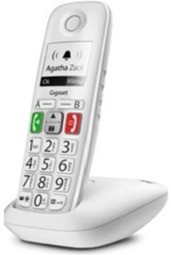 Siemens Telefono cordless Gigaset E290: tastiera retroilluminata e ampia rubrica