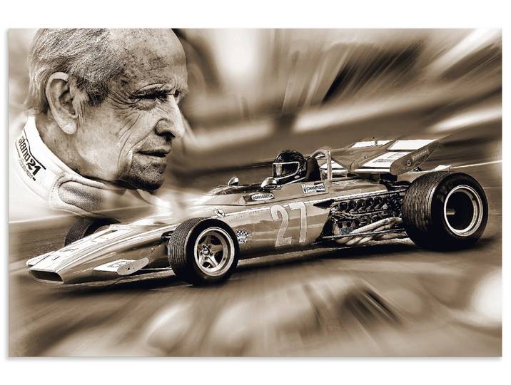 Artland Die belgische Legende Jacky Ickx Funsport 1 Stk. tlg. als Alubild, Leinwandbild, Poster, Wandaufkleber in verschied. Grössen