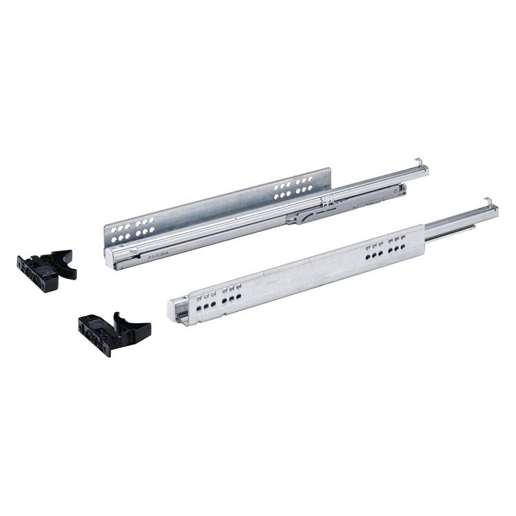 Hettich Schubladenschiene Vollauszug Quadro V6 450 mm Push to open verzinkt 2 Stück (9184398)