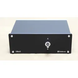 Dodocus UBox3-WBT765 schwarz High-End Umschalter Switch 2 Amp -> 1 Paar Lautsprecher