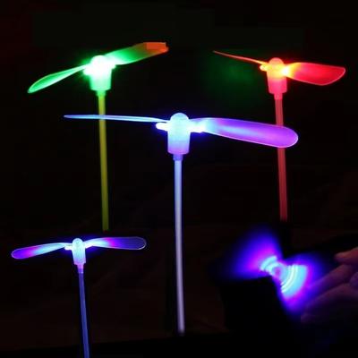 Fusion Finds Bamboo Dragonfly Flying Propeller Toy For Kids Outdoor Play Nostalgic Party Favor 10pcs Luminescence