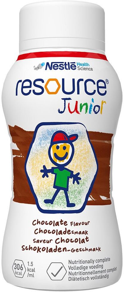 Nestle Resource Junior Schokoladen-Geschmack flüssig 6x4x200 ml Flüssigkeit