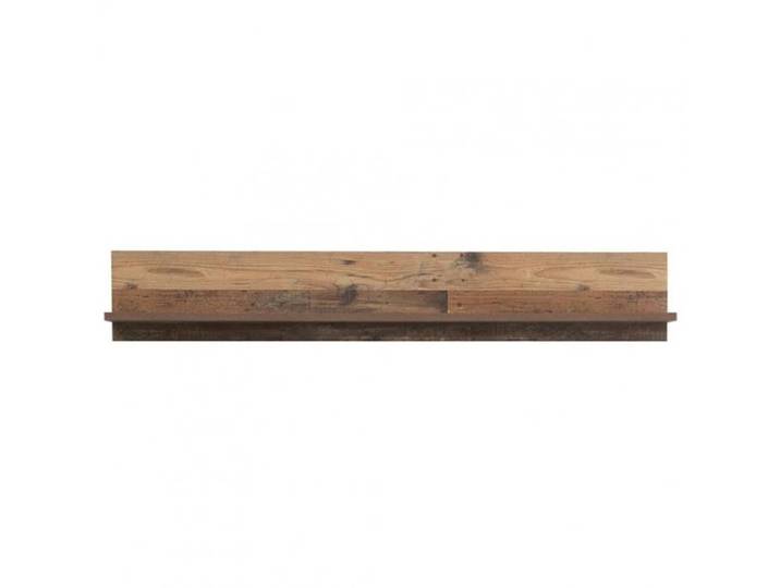 Etagère murale 160 cm décor effet bois vieilli et rustique - BUCK