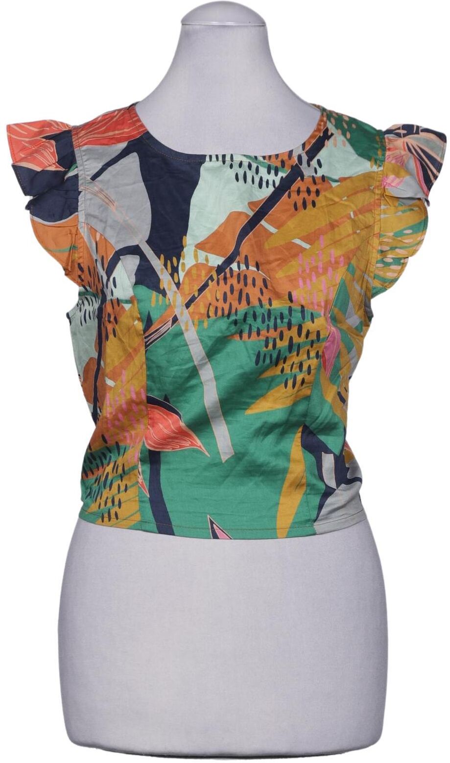 Promod Damen Bluse, Mehrfarbig, Gr. EU 36, Baumwolle - Second Hand