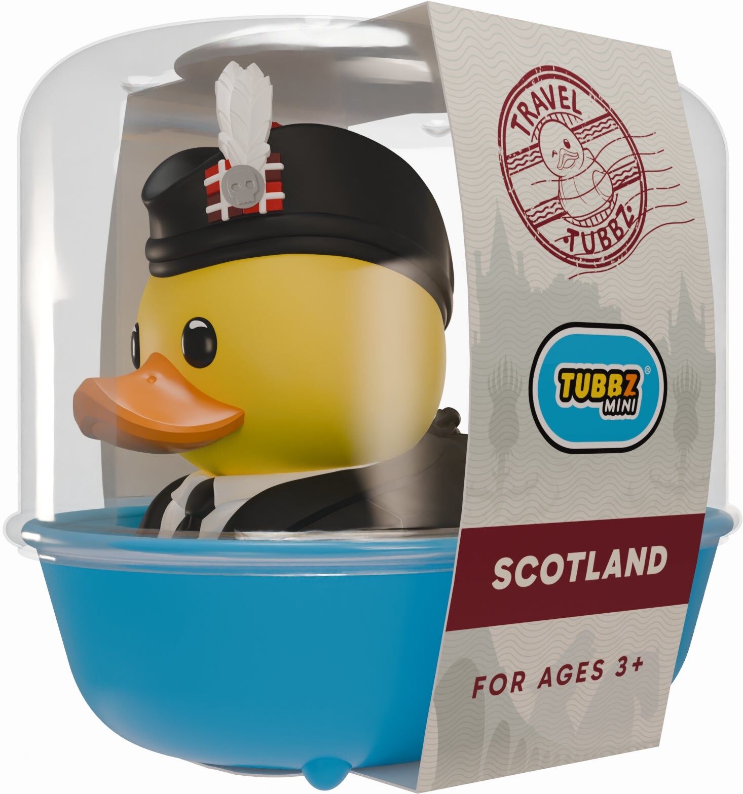 TUBBZ Travel Mini Scotland Collectable Duck - Numskull - Miniature Vinyl Figure