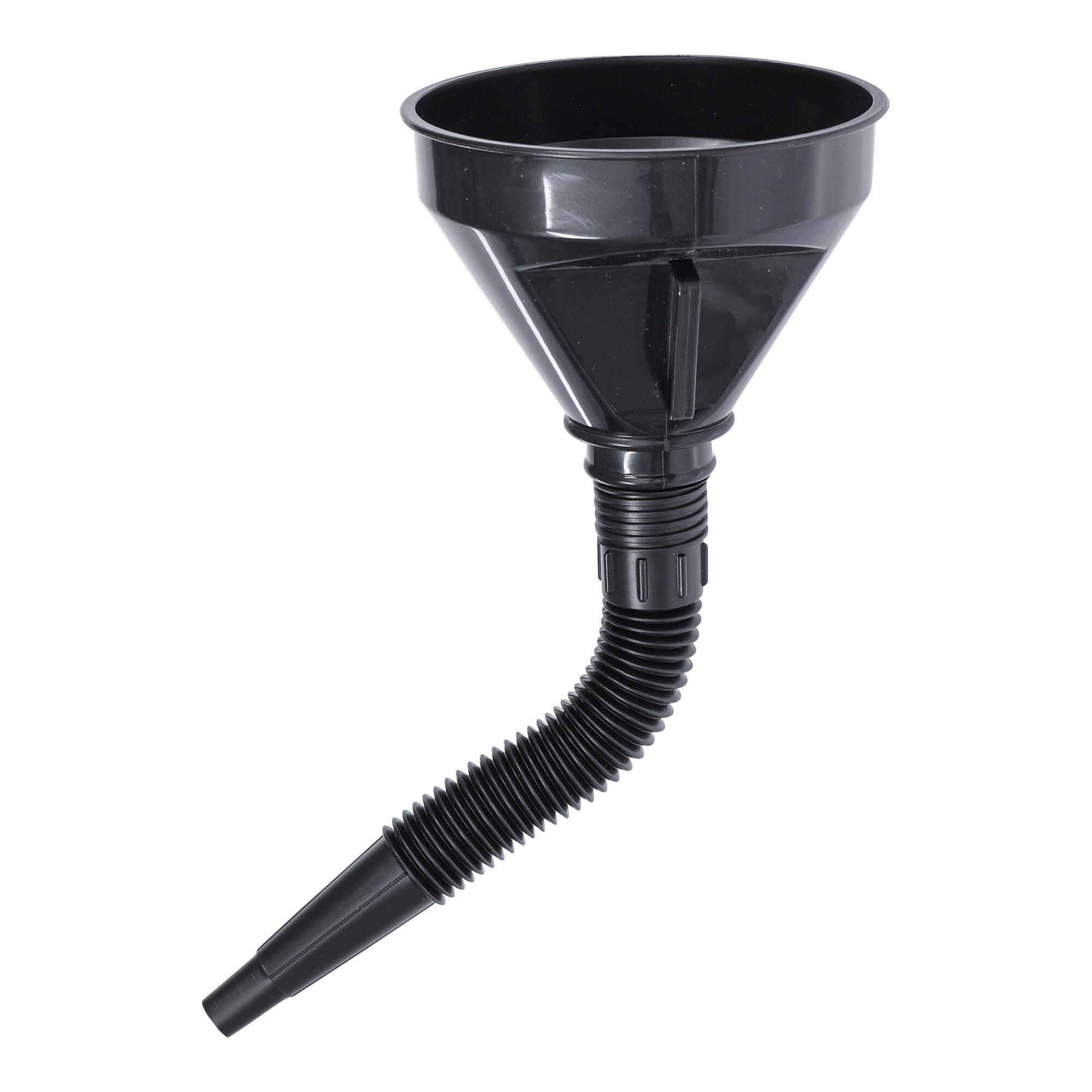 BGS DIY Einfülltrichter Kunststoff 140 mm 2-tlg. aus Kunststoff mit Trichter und Schlauch für Flüssigkeiten, 8031)