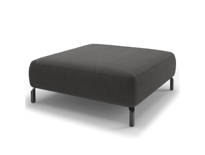 Repose-pieds 43cm Gris Tissu Esila: Gris foncé