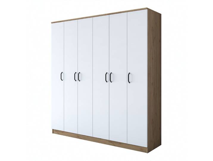 Kleiderschrank Uyumak Walnuss Melamin B 180 cm - Kleiderschrank
