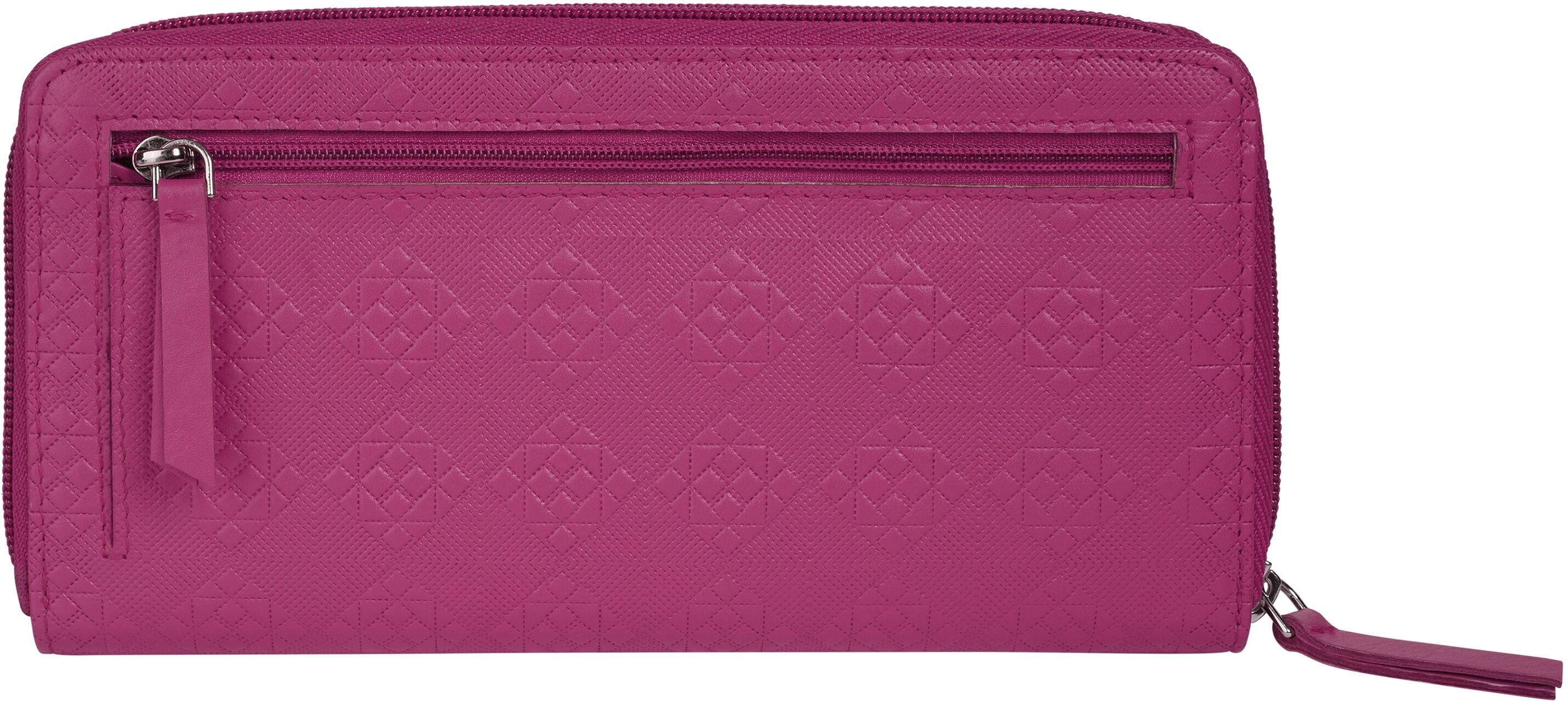 Geldbörse BRUNO BANANI "BRUNO BANANI Damen echt Leder", Damen, pink, Leder, Kleinlederwaren Geldbörse, echt Leder