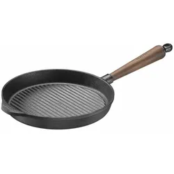 Skeppshult Gusseisen Grillpfanne rund Walnuss, Pfanne + Kochtopf, Braun