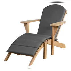 dekoVries GmbH deVries Teakholz-Gartenlounger Woodie - uni grey