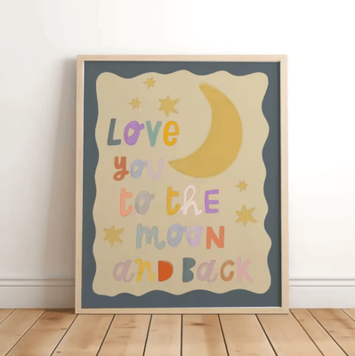 Inspire Picks Magical Unicorn Nursery Wall Art Inspirational Quote Canvas Prints For Kids Room 6 30x40cm No Frame